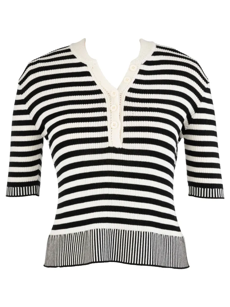 Alora Stripe Henley