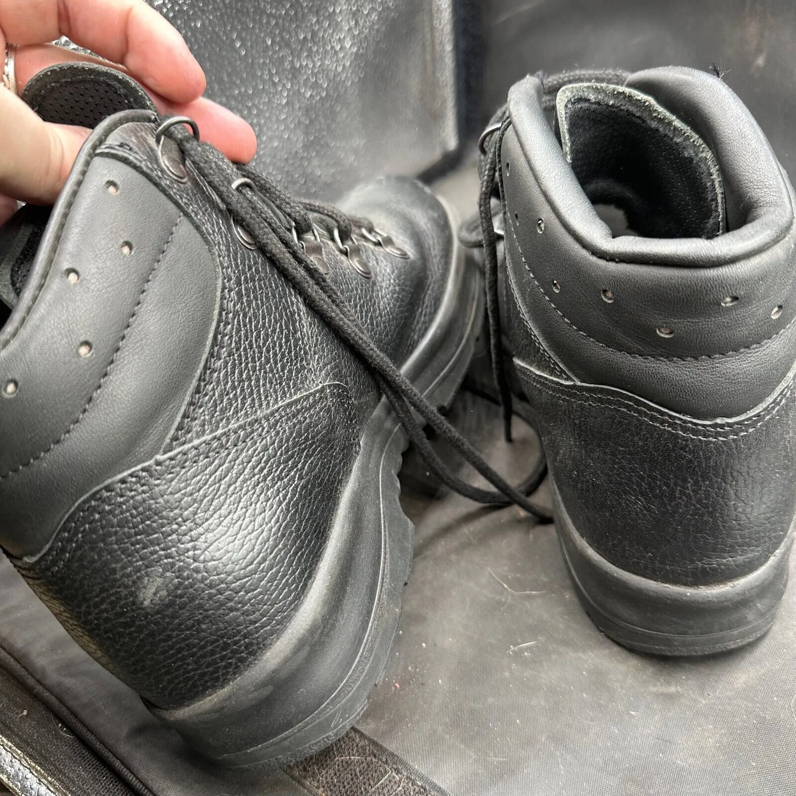 British Army Black Leather Duty Combat Boots - Modell 3 - Size EU 37 UK 4.5