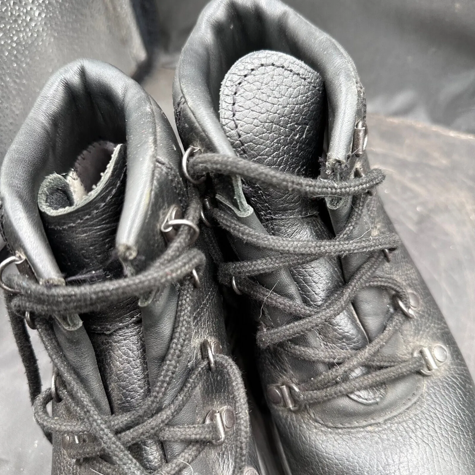 British Army Black Leather Duty Combat Boots - Modell 3 - Size EU 37 UK 4.5