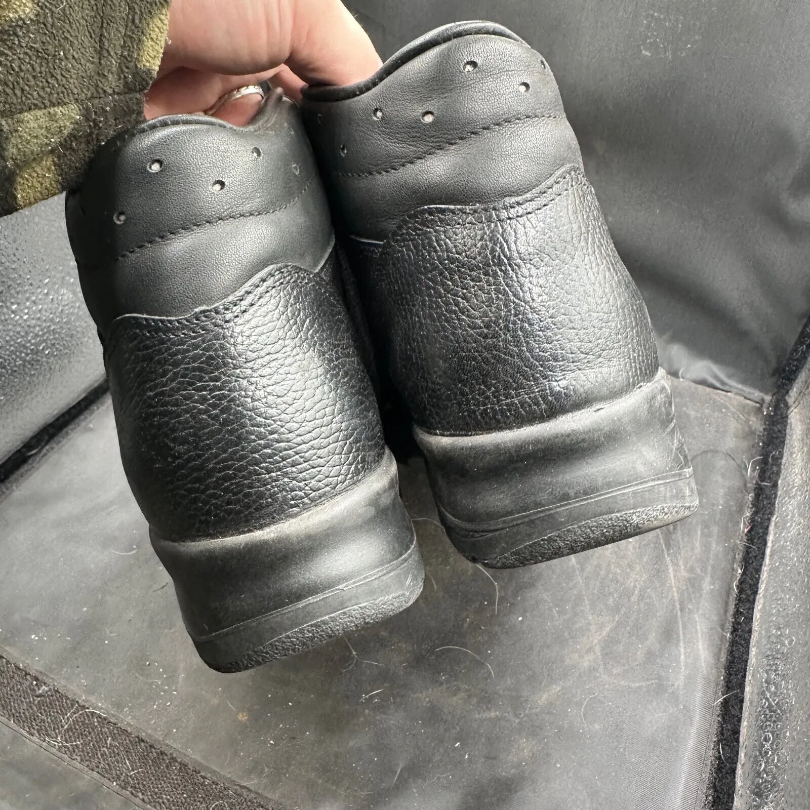 British Army Black Leather Duty Combat Boots - Modell 3 - Size EU 37 UK 4.5