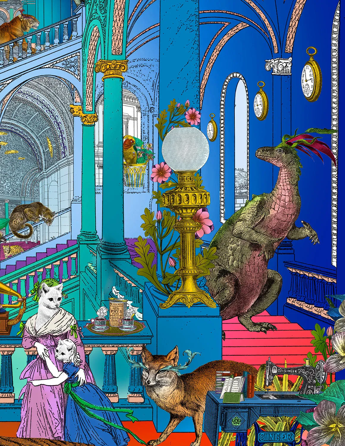Cobalt Blue Palace - Art Print