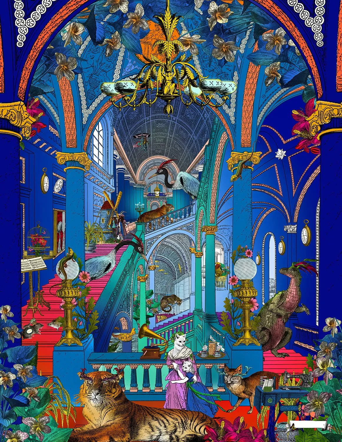 Cobalt Blue Palace - Art Print