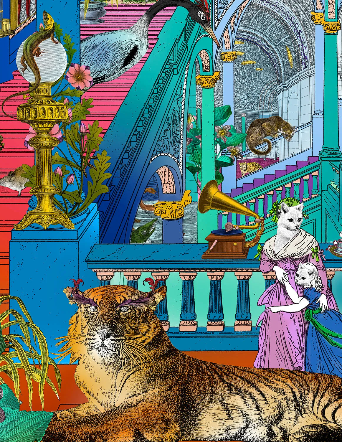 Cobalt Blue Palace - Art Print