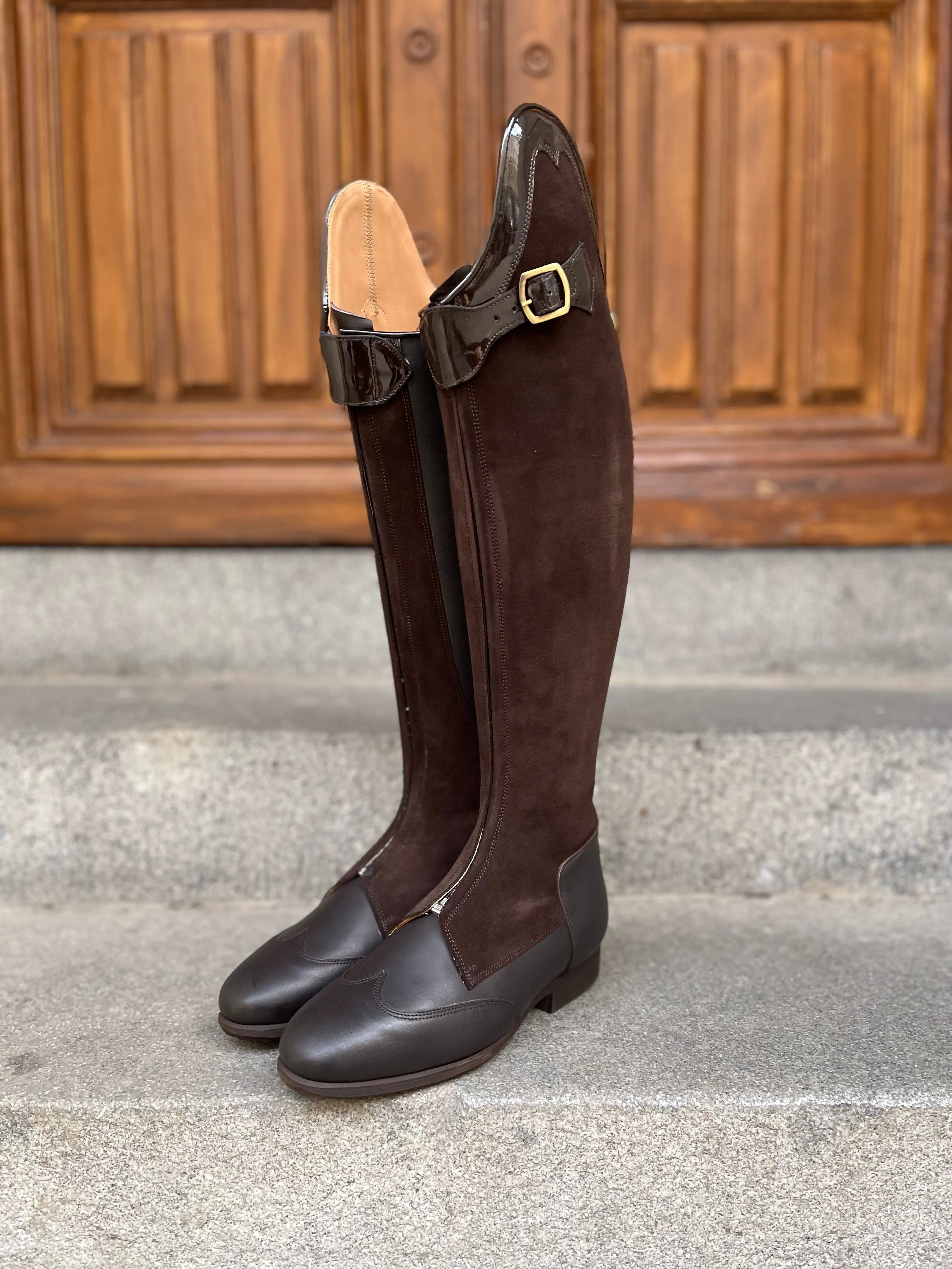 Dark Brown Suede