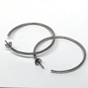 Diamond Pave Hoops