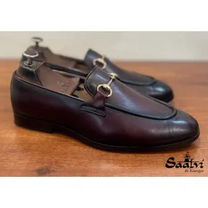 Horsebit Loafers Burgundy Brown