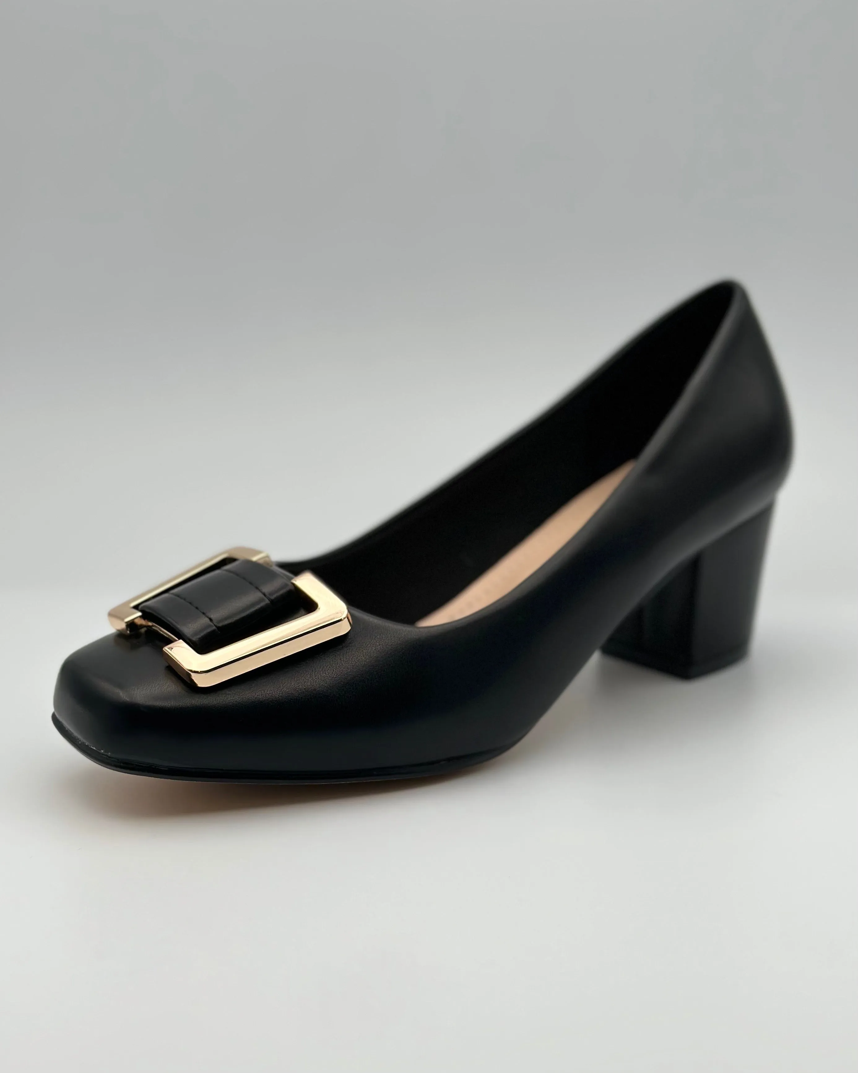 Marissa Black Buckle Pump Size 10