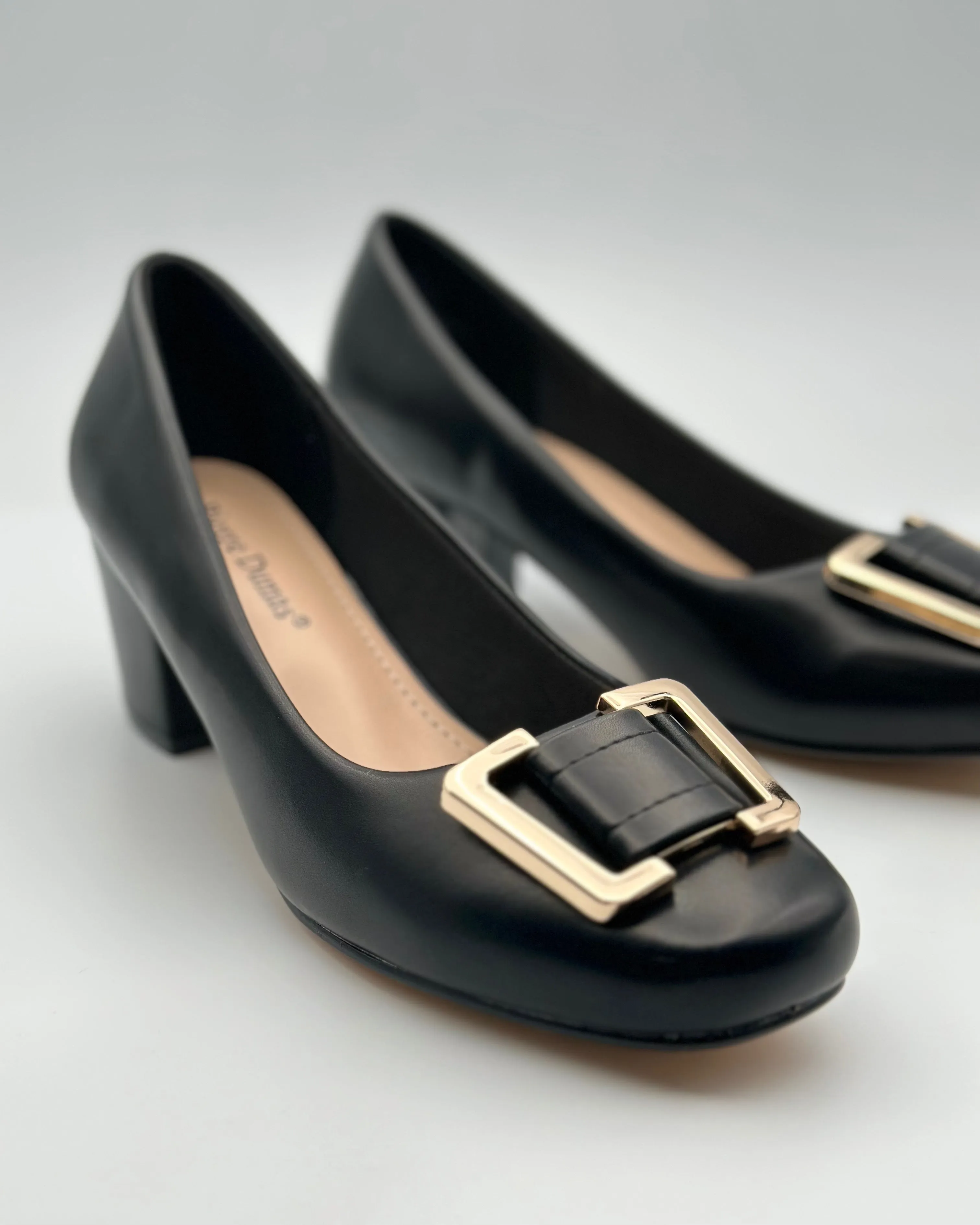 Marissa Black Buckle Pump Size 10