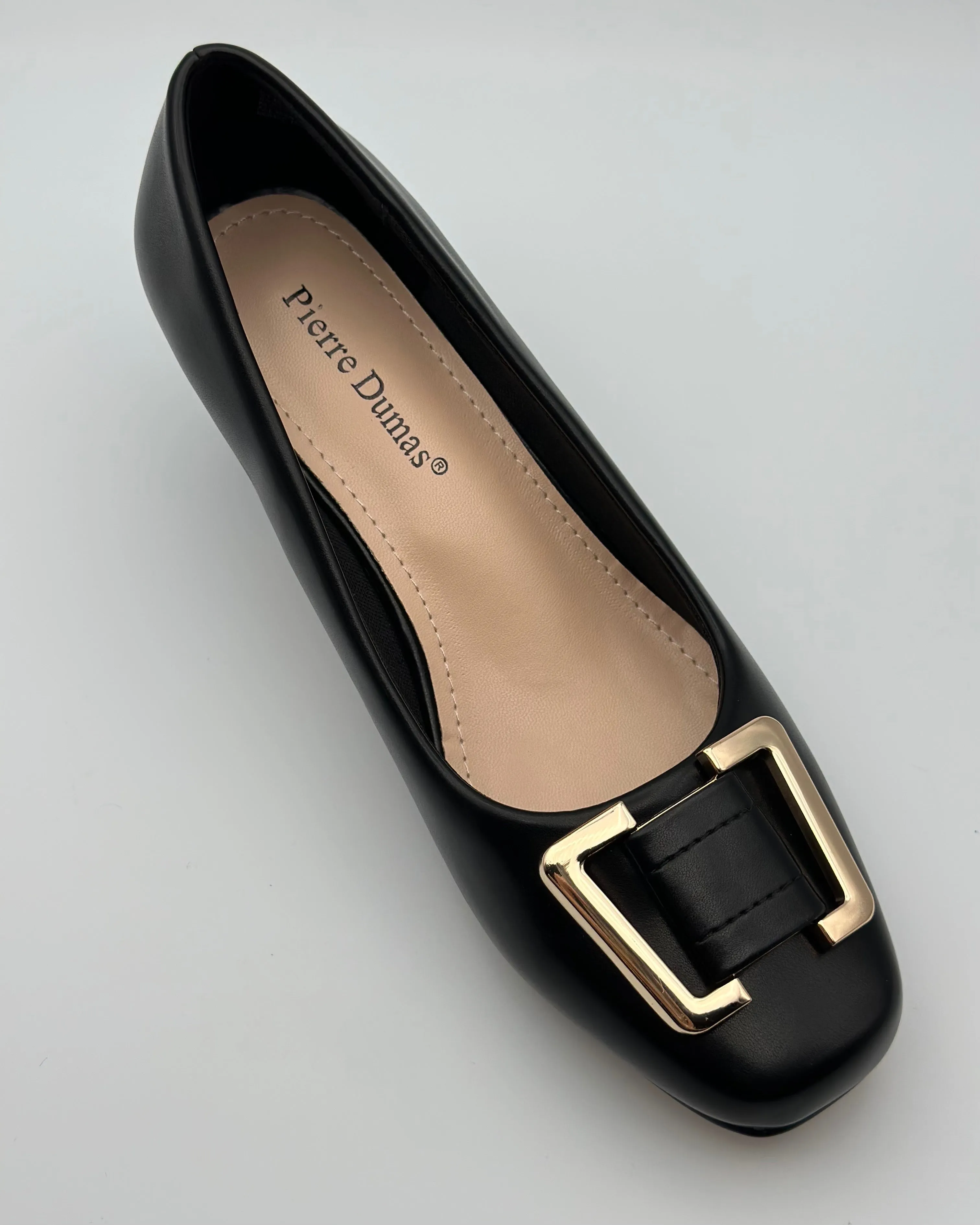 Marissa Black Buckle Pump Size 10
