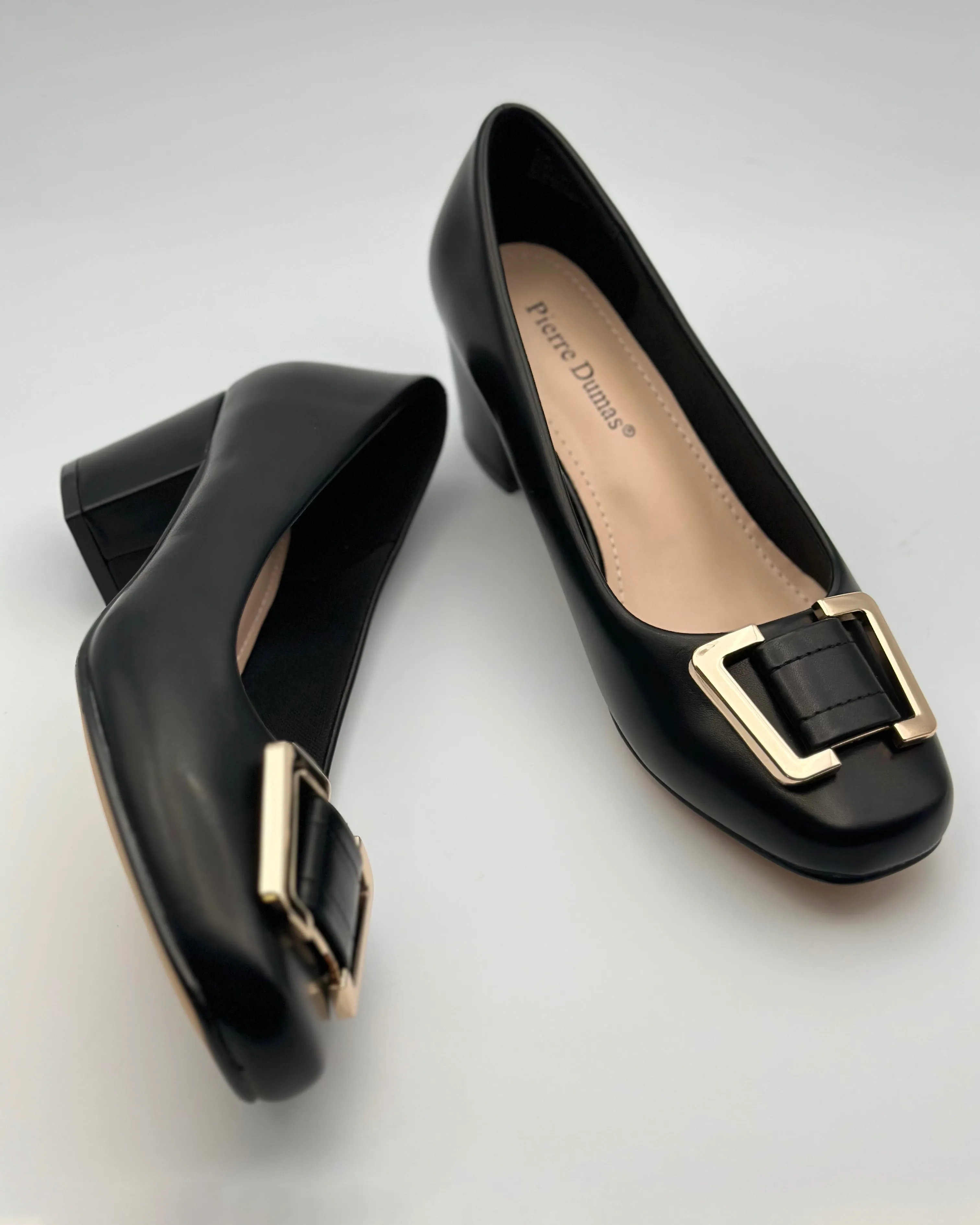 Marissa Black Buckle Pump Size 10