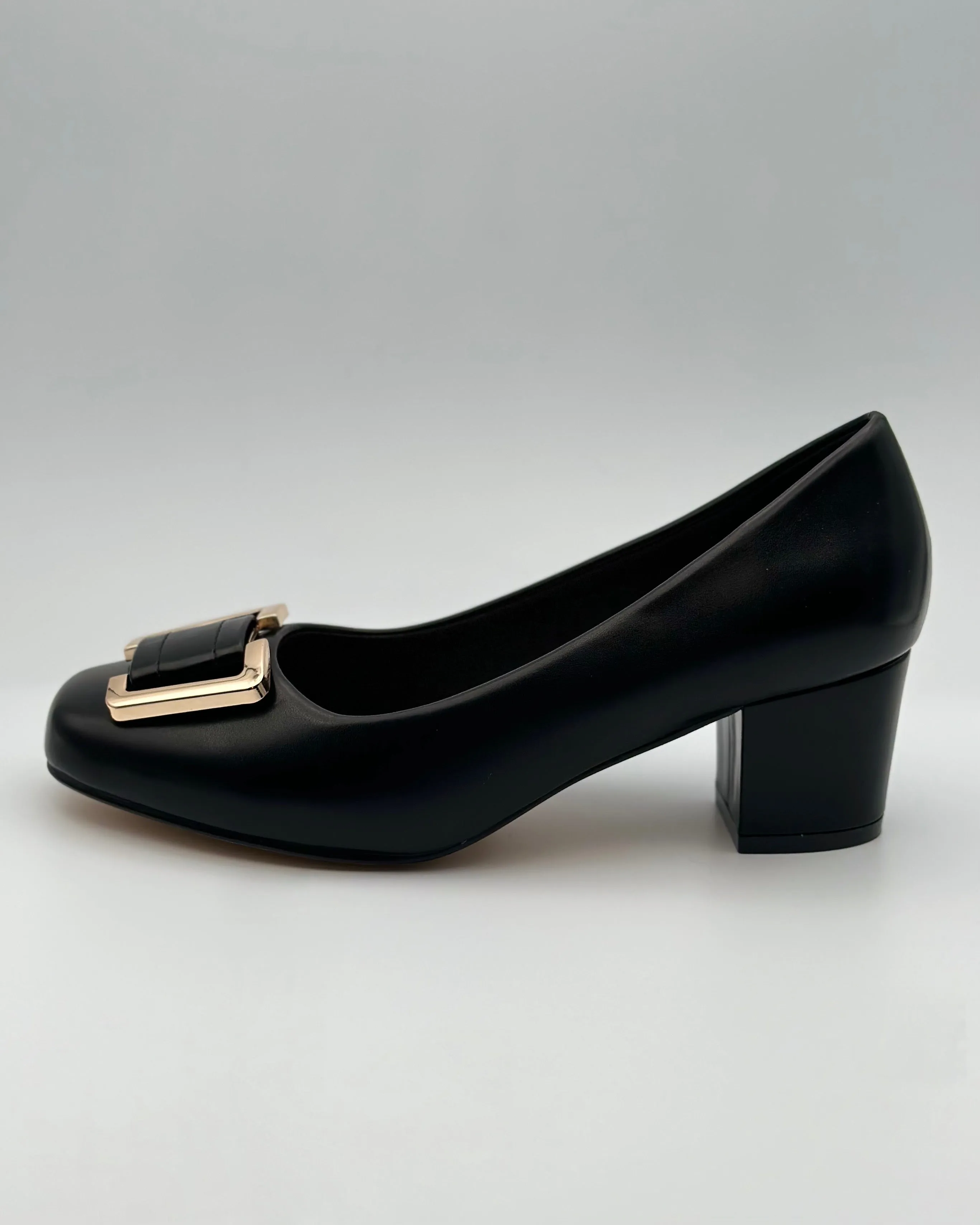 Marissa Black Buckle Pump Size 10