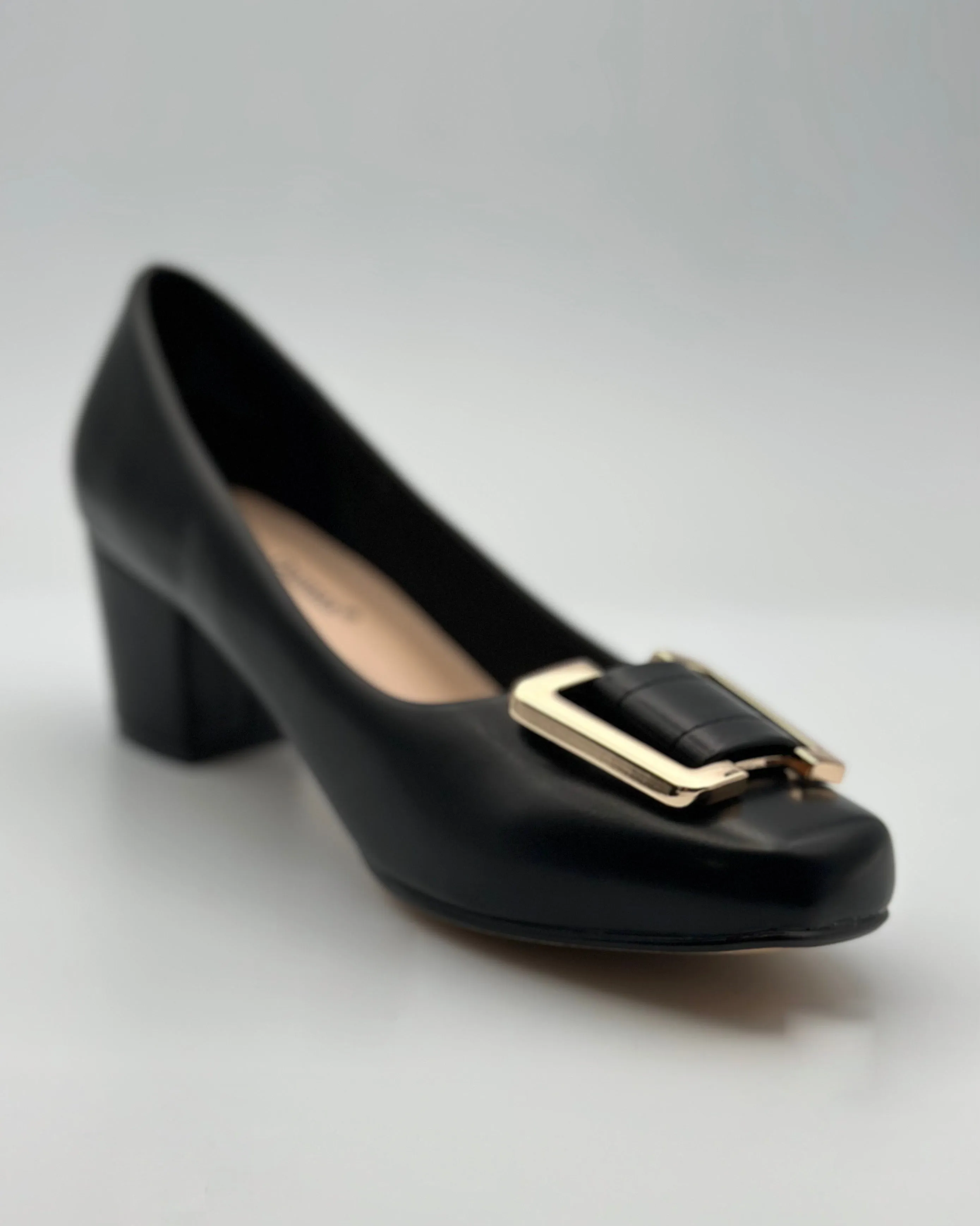 Marissa Black Buckle Pump Size 10