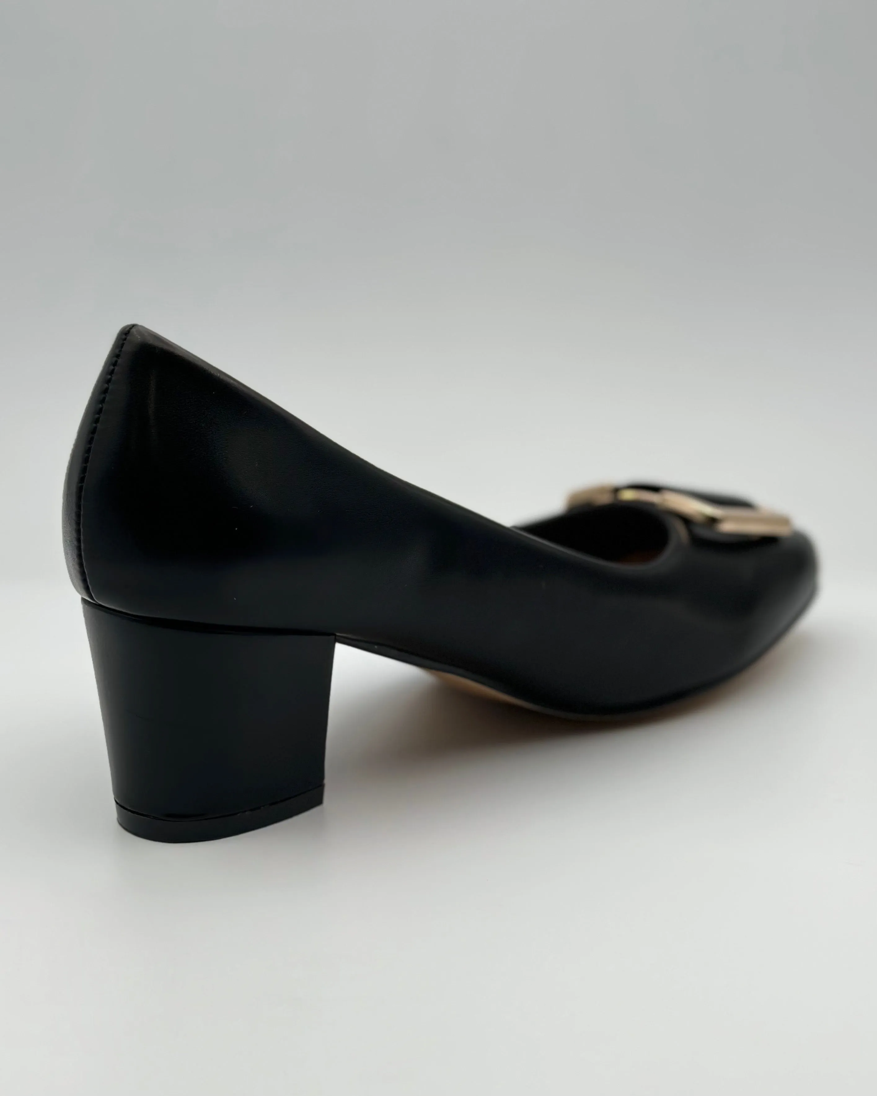 Marissa Black Buckle Pump Size 10