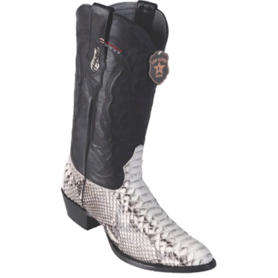 Men’s Los Altos Python Boots Round Toe