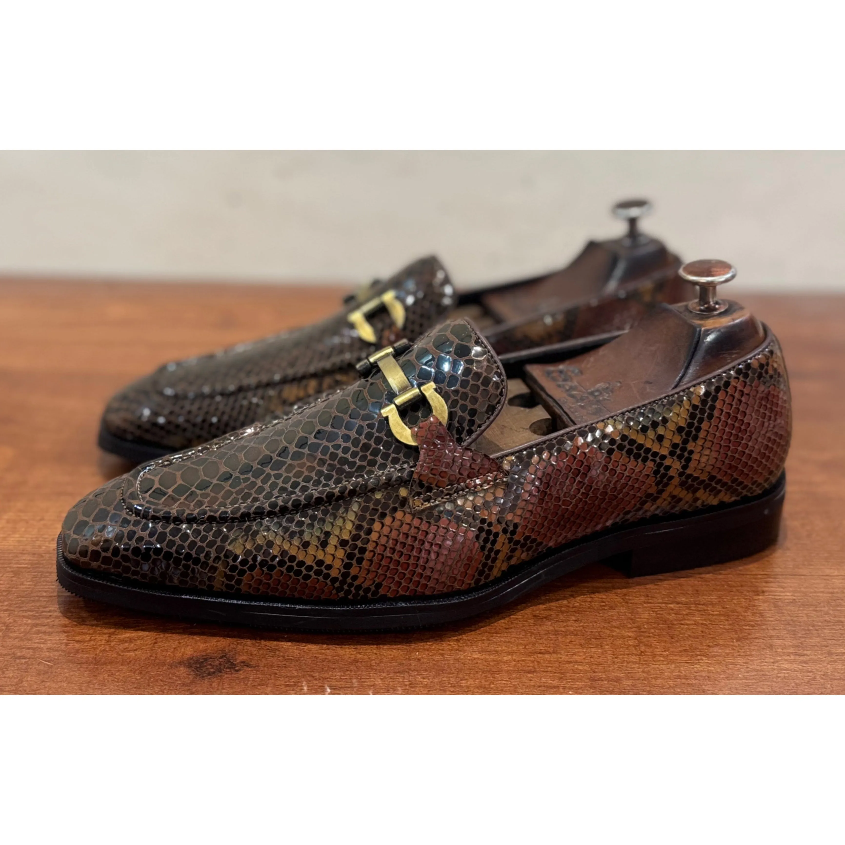 Multi Colour Foil Loafers
