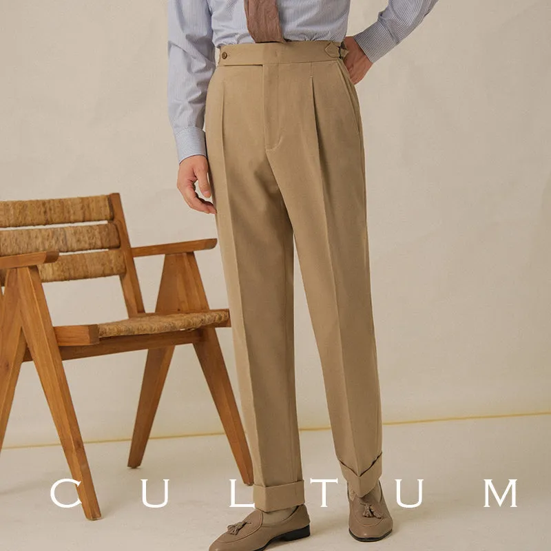 Naples Slim Pleated Trousers