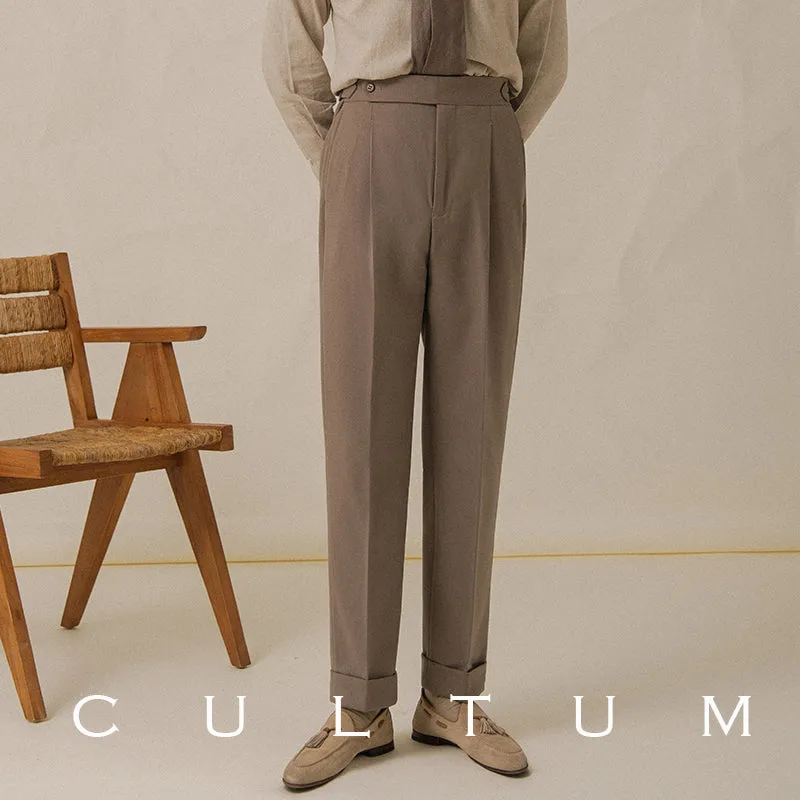 Naples Slim Pleated Trousers