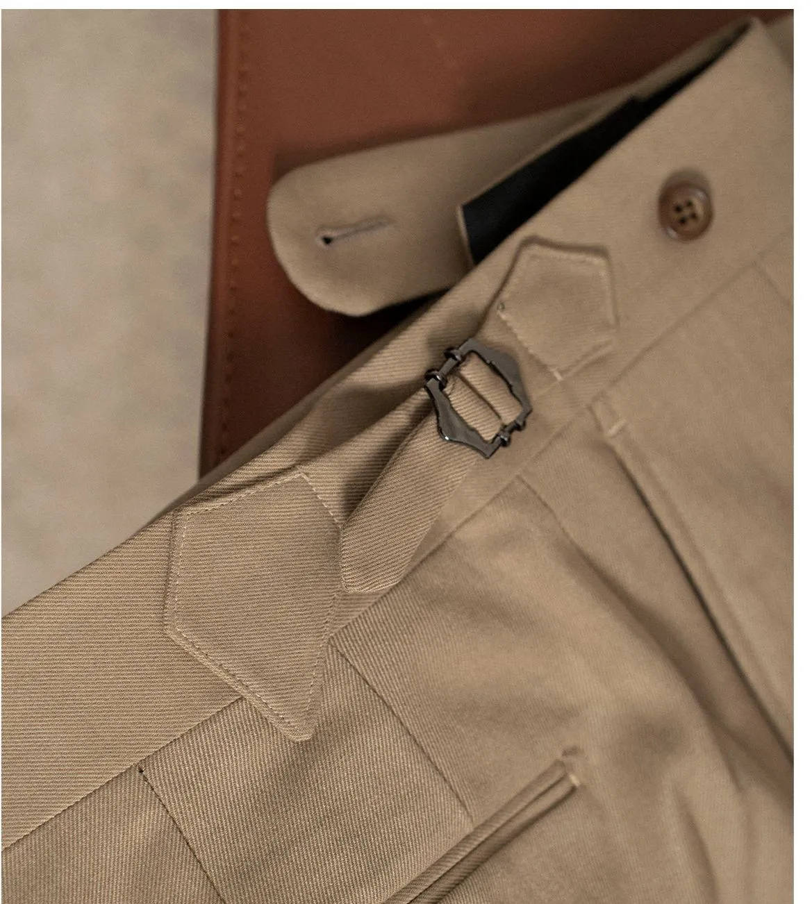 Naples Slim Pleated Trousers