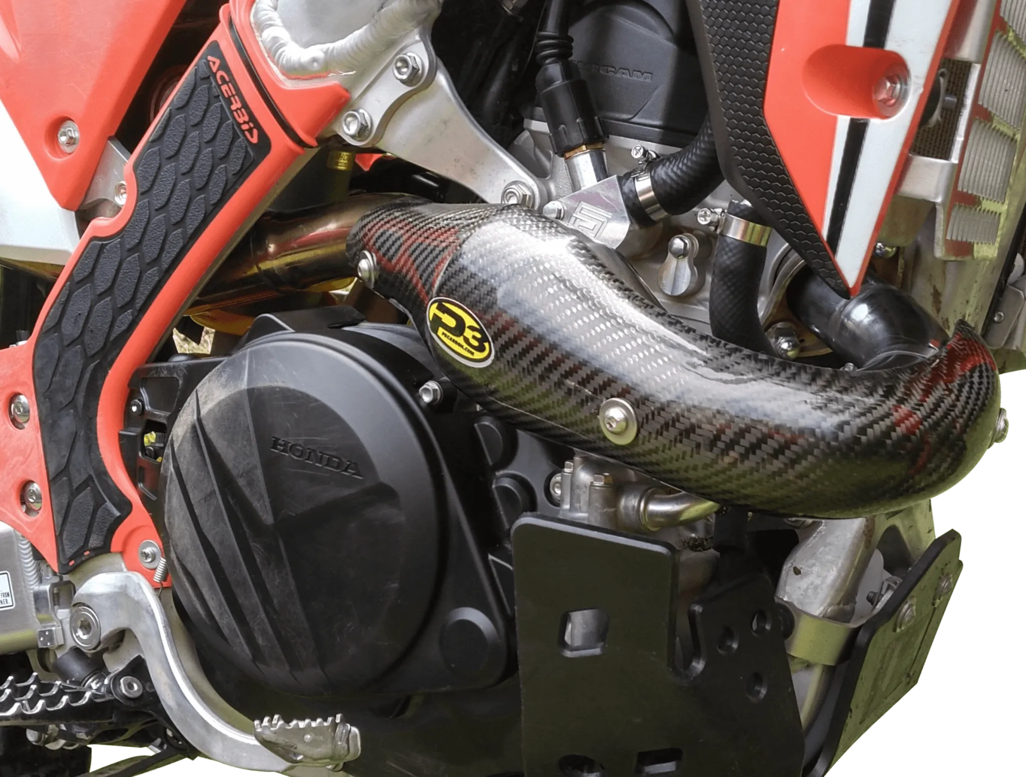P3 205077 Carbon Fiber Header Heat Shield