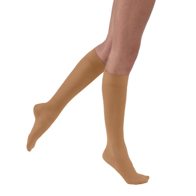 PR/1 JOBST ULTRASHEER WOMEN, KNEE HIGH, 20-30MMHG, MD, SUN BRONZE, CLOSED TOE