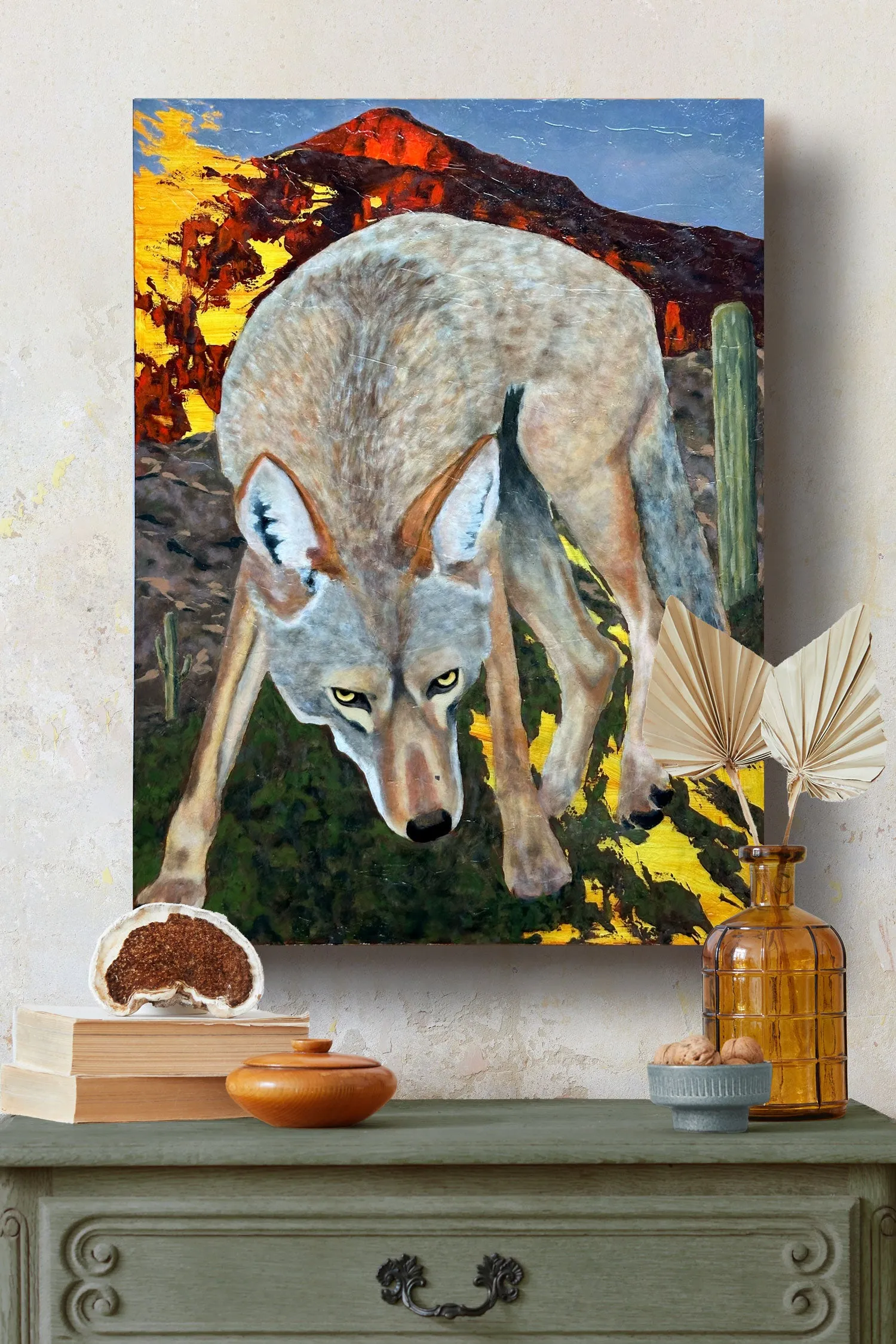 "Embaucador" Coyote Painting 18x24