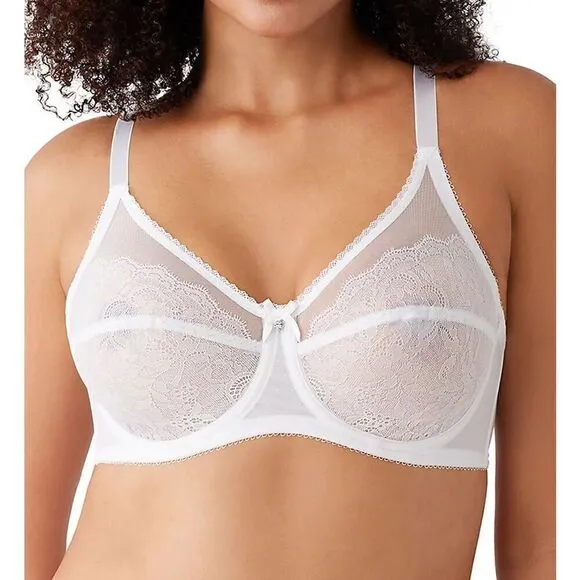Wacoal NWT Retro Chic Full Figure Underwire Lace Bra Sz 36DD