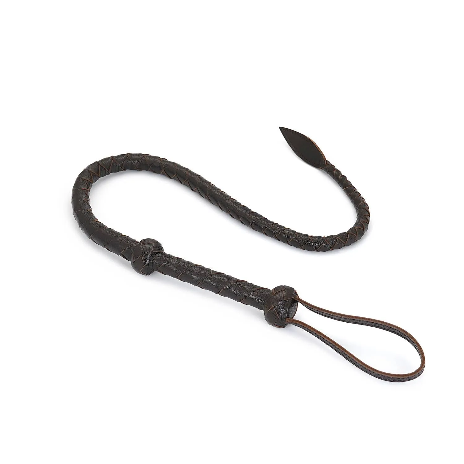 Wild Gent Brown Lamb Leather Whip